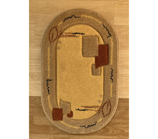 Синтетичний килим Frize Vrezanny 5858A yellow - Висока якість за найкращою ціною в Україні